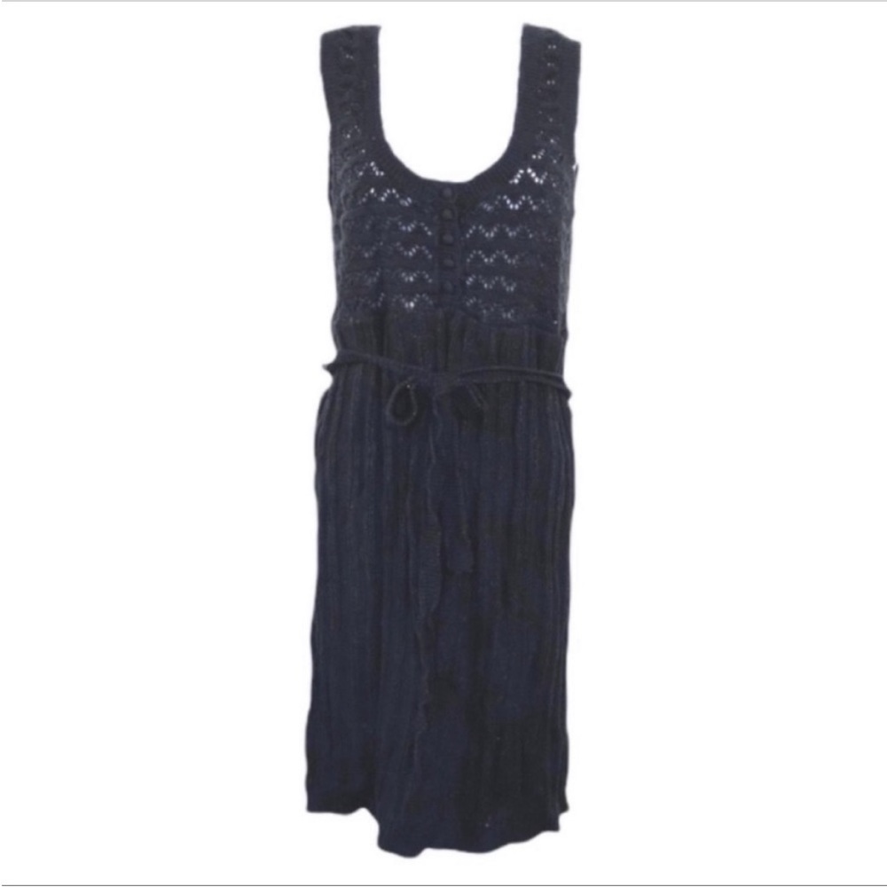 RXB sleeveless sweater dress L black